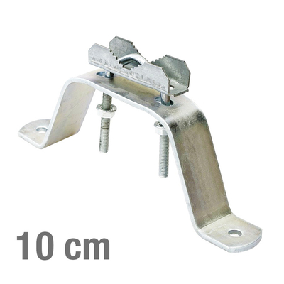 Product Βάση τοίχου Vikar 21002 για στήριξη ιστού, ατσάλινη, 10cm base image