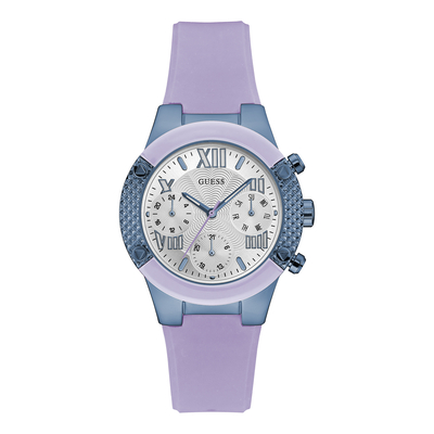 Product Γυναικείο Ρολόι Guess W0958L2 (38mm) Καουτσούκ Λουράκι Λιλά base image