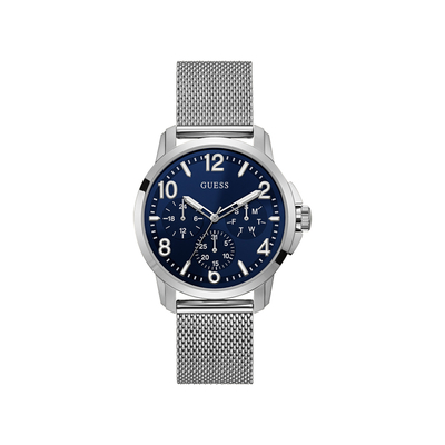 Product Ανδρικό Ρολόι Guess W1040G1 (43mm) Μεταλλικό Μπρασελέ Ασημί base image