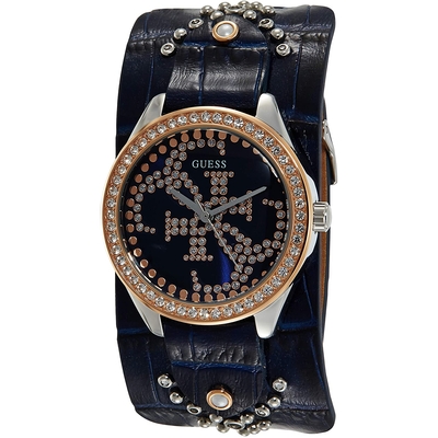 Product Γυναικείο Ρολόι Guess W1140L3 (37mm) Δερμάτινο Λουράκι Μπλε base image