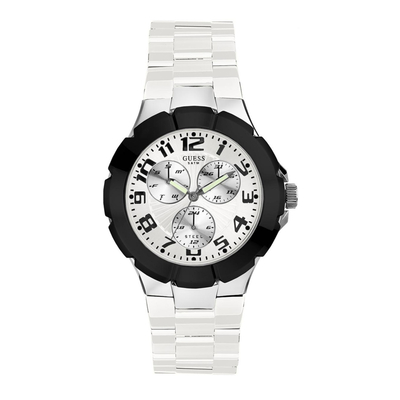 Product Ανδρικό Ρολόι Guess W11594G4 (38mm) Καουτσούκ Λουράκι Λευκό base image