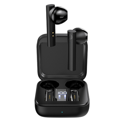 Product Bluetooth Handsfree Celebrat με θήκη φόρτισης W12, True Wireless, μαύρα base image