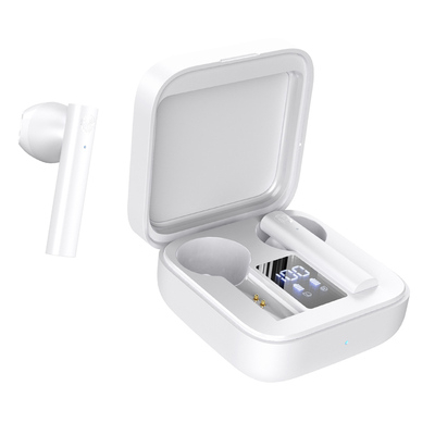 Product Bluetooth Handsfree Celebrat με θήκη φόρτισης W12, True Wireless, λευκά base image