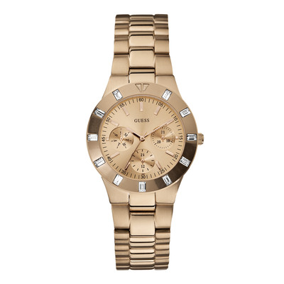 Product Γυναικείο Ρολόι Guess W16017L1 (35mm) Μεταλλικό Μπρασελέ Ροζ Χρυσό base image