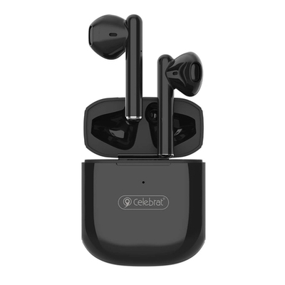 Product Bluetooth Handsfree Celebrat με θήκη φόρτισης W16, True Wireless, μαύρα base image