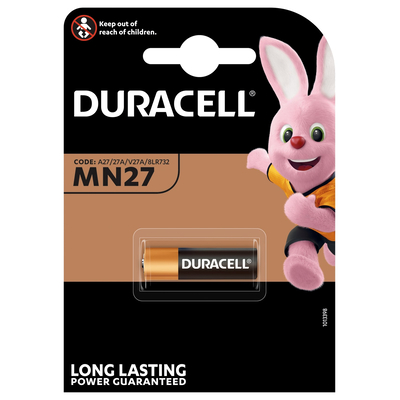 Product Μπαταρία Αλκαλική Duracell MN27 Single-use base image
