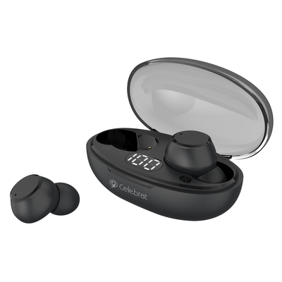 Product Bluetooth Handsfree Celebrat με Θήκη φόρτισης TWS-W32, True Wireless, μαύρα base image