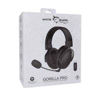 Product Headset White Shark Triple Mode Wireless/Bt/3.5mm Gaming Wgh-2443 Black base image