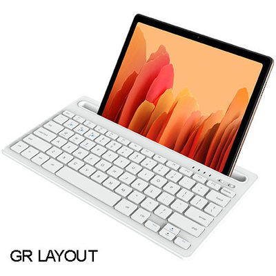 Product Πληκτρολόγιο Tablet Lamtech BT 5.0 With IPAD and MOBILE STAND WHITE base image