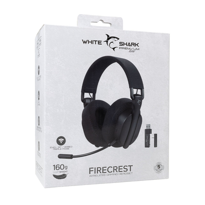 Product Gaming Headset White Shark 3-In-1 Wireless Foldable Wgh-2444 Firecrest Black base image
