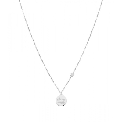 Product Γυναικείο Κολιέ Mr. Wonderful Wj20002 (60cm) από Ατσάλι Grey base image