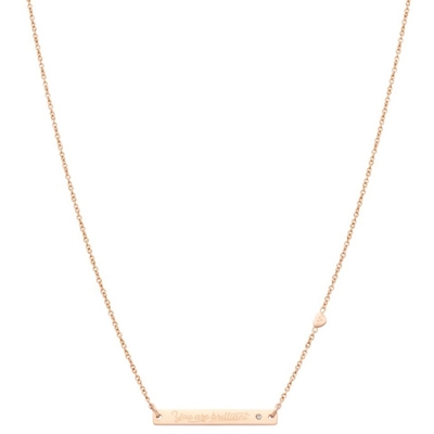 Product Γυναικείο Κολιέ Mr. Wonderful Wj20205 (60cm) από Ατσάλι Pink base image