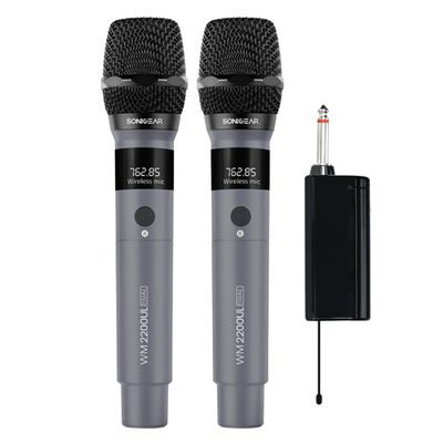 Product Μικρόφωνο Sonic Gear Dual 2.4G Wireless Led Wm 2200 Ul Grey base image