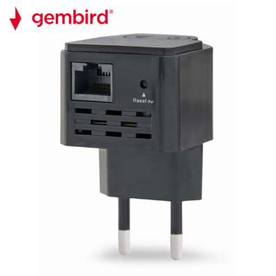 Product WiFi Extender Gembird REPEATER 300MBPS Black base image