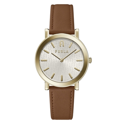 Product Γυναικείο Ρολόι Furla Ww00003002L2 (38mm) Δερμάτινο Λουράκι Καφέ base image