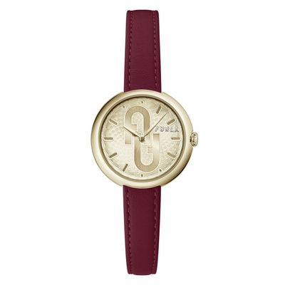 Product Γυναικείο Ρολόι Furla Ww00005002L2 (32mm) Δερμάτινο Λουράκι Κόκκινο base image