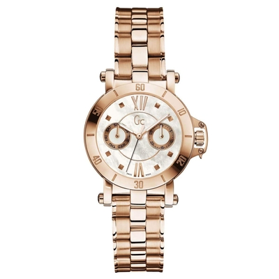 Product Γυναικείο Ρολόι Guess X74008L1S (34mm) Μεταλλικό Μπρασελέ Ροζ Χρυσό base image