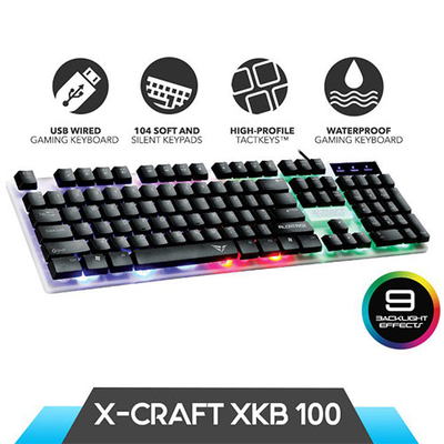 Product Πληκτρολόγιο Ενσύρματο Alcatroz SPILL PROOF Gaming With BACKLIGHT EFFECTS base image