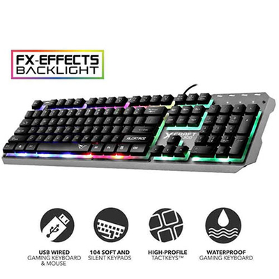 Product Πληκτρολόγιο Ενσύρματο Alcatroz SPILL PROOF Gaming With BACKLIGHT EFFECTS base image