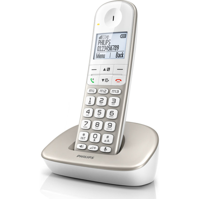 Product Τηλέφωνο Ασύρματο Philips XL4901S/GRS (Ελληνικό Μενού) συμβατό με ακουστικά βαρηκοΐας, με ανοιχτή ακρόαση, φωτ. οθόνη και φραγή κλήσεων base image