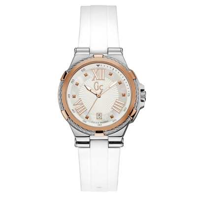 Product Γυναικείο Ρολόι GC Y34002L1 (36mm) Καουτσούκ Λουράκι Λευκό base image