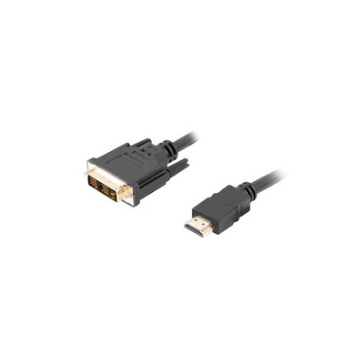 Product Καλώδιο HDMI Lanberg CA-HDDV-10CC-0018-BK 1.8 m Type A (Standard) DVI-D Black base image