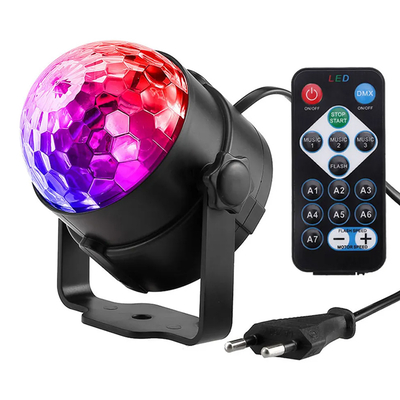 Product Φωτορυθμικό LED Φωτιστικό ZS48 με χειριστήριο, RGB, 3W, μαύρο base image