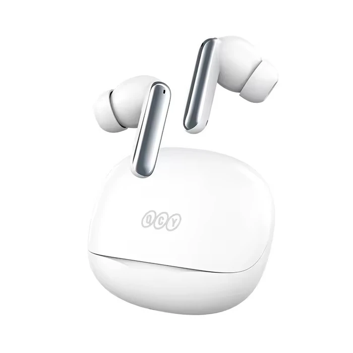 Bluetooth Handsfree QCY Melobuds N50 ANC White - ANC TWS ENC, IPX4 BT5.4