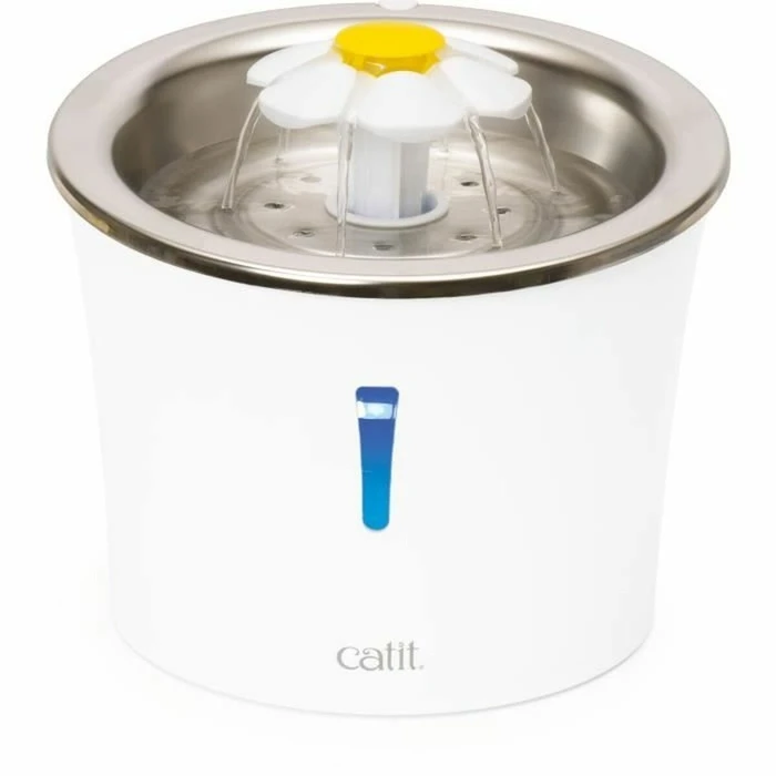 Σιντριβάνι Κατοικίδιων Ζώων Catit Λευκό Πλαστική ύλη/Ανοξείδωτο ατσάλι 