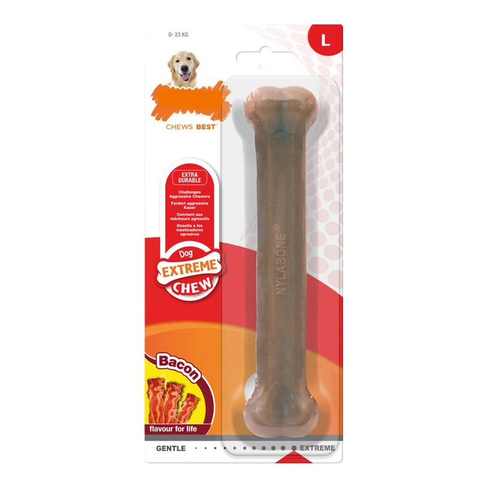 Dog teether Nylabone Dura Chew Bacon Μέγεθος L Nylon