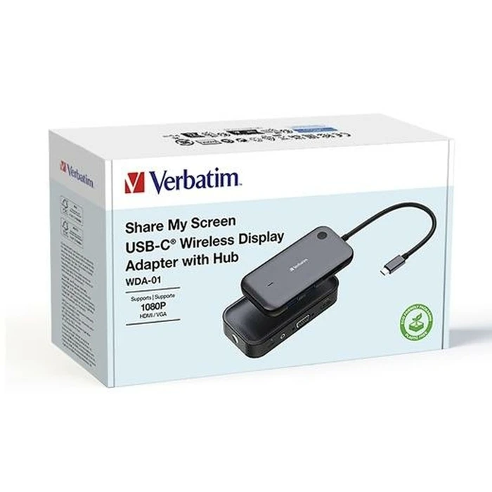 Docking Station USB-C Verbatim Share my Screen Full HD