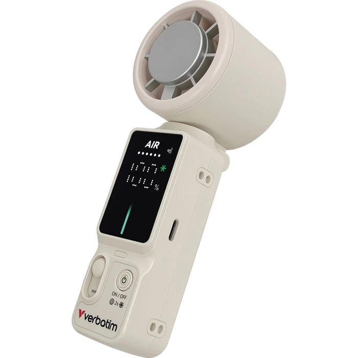 Verbatim Cool 'n' Go Ice Touch Pro - Μίνι φορητός ανεμιστήρας λευκό/ασημί (Model 32348)