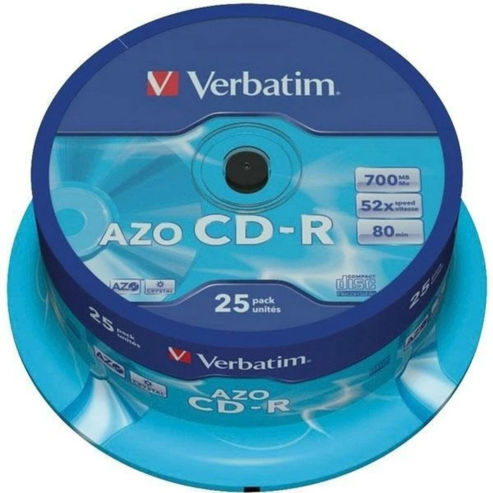 CD-R Verbatim CD-R AZO Crystal 25 Μονάδες