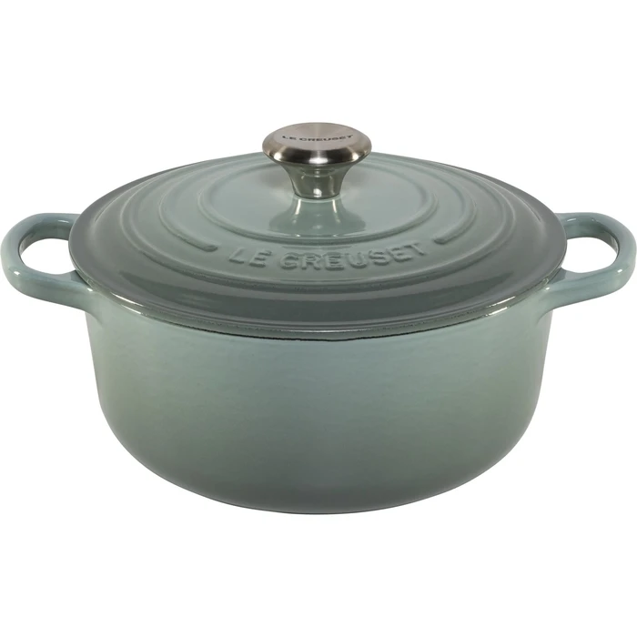 Le Creuset Signature Κατσαρόλα Στρογγυλή 20 cm Sea Salt
