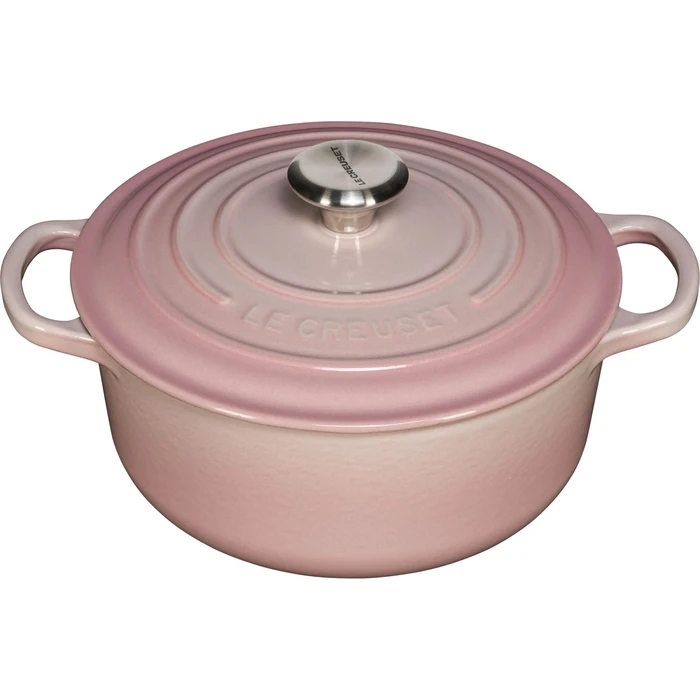 Le Creuset Signature Στρογγυλή Κατσαρόλα 20 cm - Shell Pink