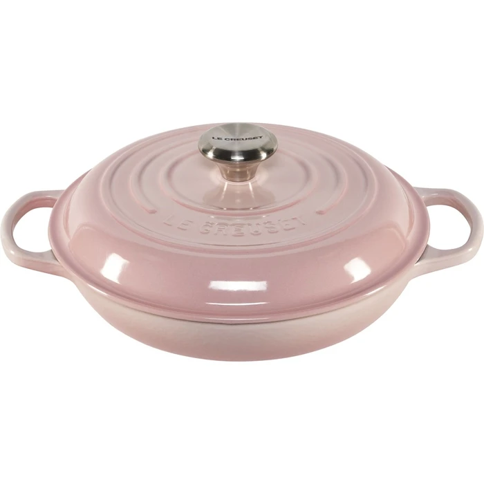 Le Creuset Signature μαντεμένια γάστρα Gourmet 26 cm 2,2 L - Ροζ