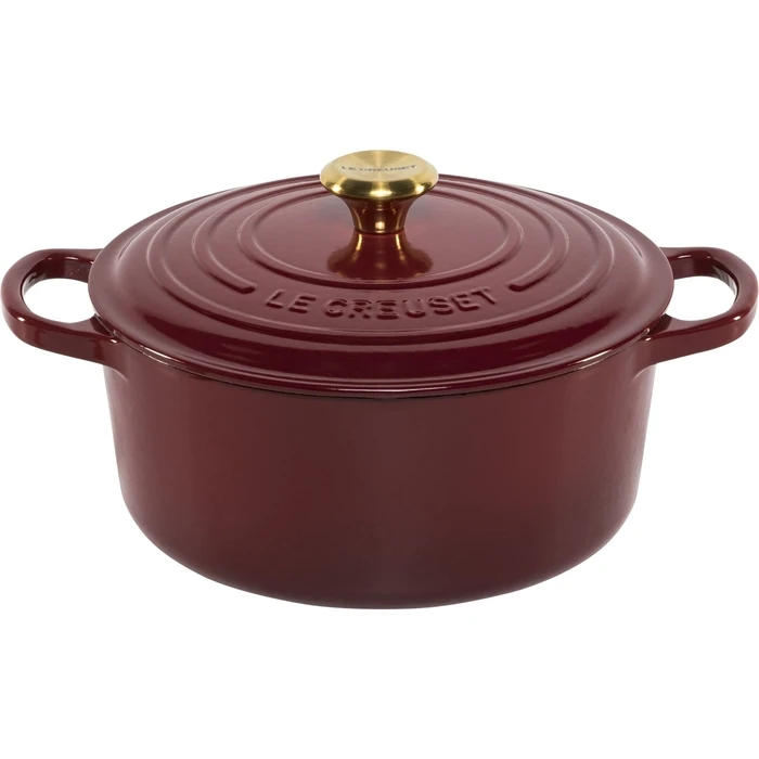 Le Creuset Signature Κατσαρόλα Στρογγυλή 22 εκ. Garnet