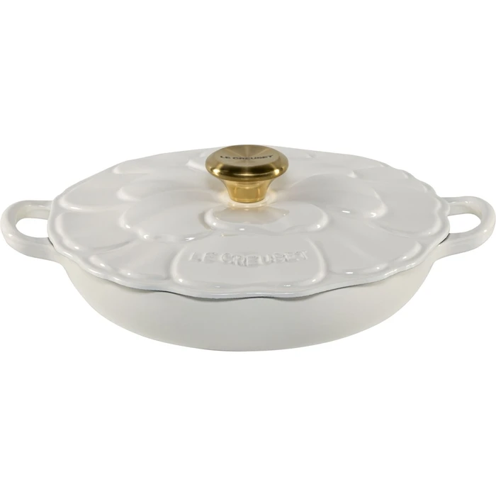 Le Creuset Gourmet Κατσαρόλα Flower 26 cm λευκό