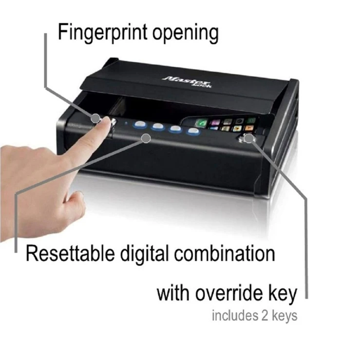 Master Lock Αντικλεπτική προστασία Small Safe MLD08EB biometric lock