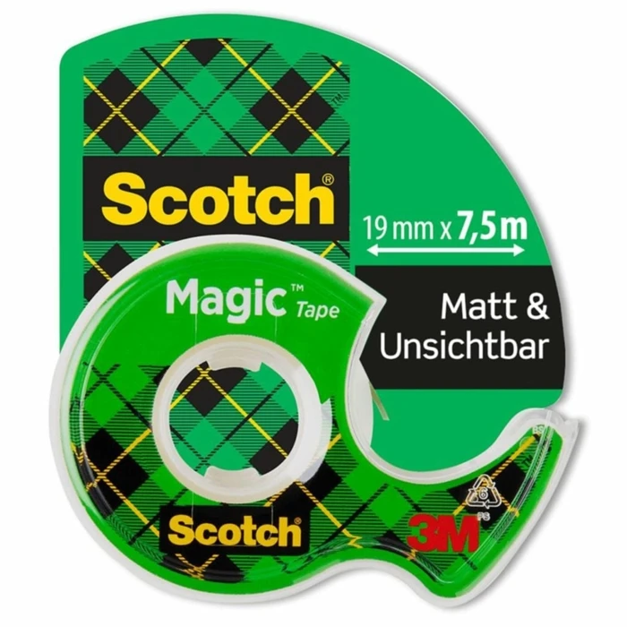 Ταινία συσκευασίας Scotch Magic Abroller 19mmx7,5m διαφανής ματ 8-1975D