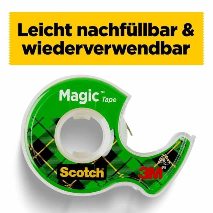 Ταινία συσκευασίας Scotch Magic Abroller 19mmx7,5m διαφανής ματ 8-1975D