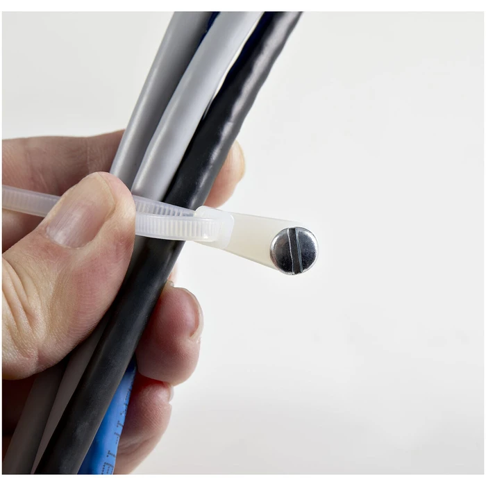 StarTech Δεματικά Καλωδίων Λευκό 100τμχ CBMZTS10N4