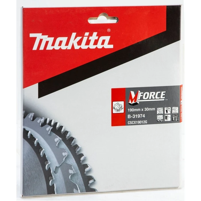 Makita Δίσκοι κυκλικού πριονιού M-FORCE Λεπίδες σέγας 190x30x12Z