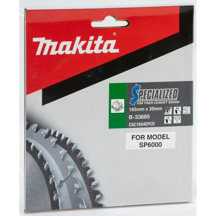Makita Εξειδικευμένος Δίσκος Κοπής 165x20x4Z