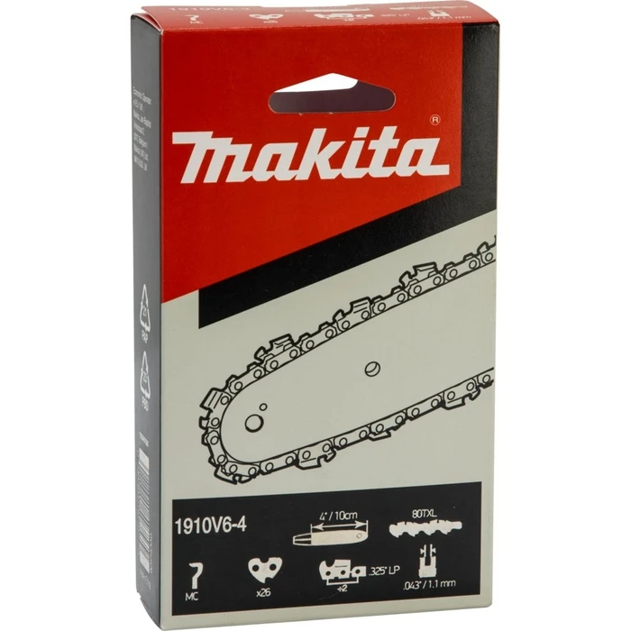 Αξεσουάρ για μηχανήματα κήπου Makita αλυσίδα πριονιού 10 cm 1,1 mm 0.325" LP 26 οδηγών 1910V6-4