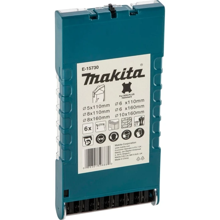 Makita E-15730 Σετ Τρυπανιών SDS-Plus για Μπετόν 6 τεμ.