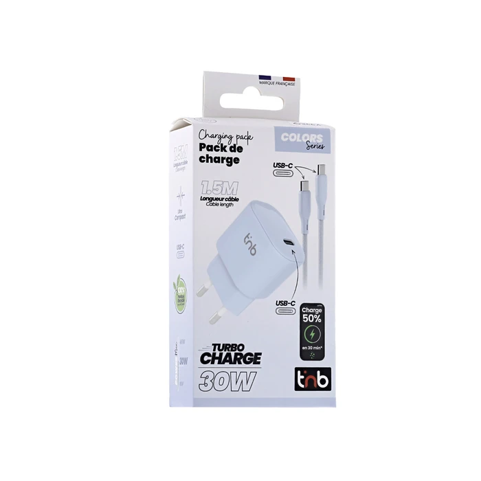 Φορτιστής κινητών 30W USB-C CHPDTC30BL TNB μπλε