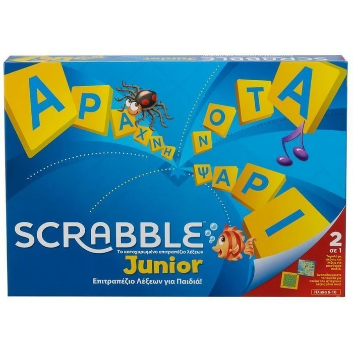Επιτραπέζιο Mattel Scrabble Junior - Επιτραπέζιο (Ελληνικό) (Y9672)