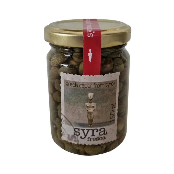 Savory Delicacies Syra Fresca Greek Caper From Syros Glass Jar 125g