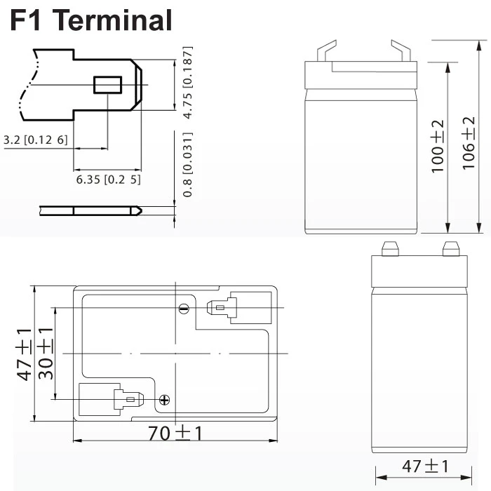 Μπαταρία Μολύβδου Ultracell 6V 4,5AH